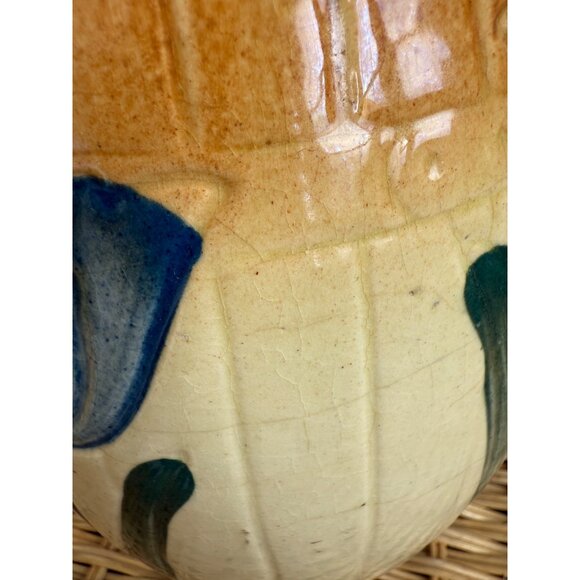 Antique 1910s Roseville Pottery Tulip Milk Pitcher Farmhouse Primitive - Picture 4 of 11